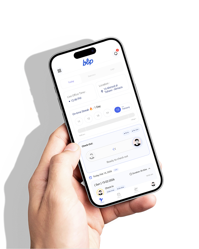 Blip Employee App Mockup